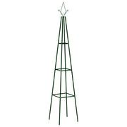 Supporti per Piante 2 pz Verde Scuro 35x35x195 cm in Ferro cod mxl 73020