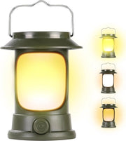 Lampada da campeggio - lanterna LED in stile retro - tenda da campeggio - lampada da campeggio - caricabile via USB - per campeggio, giardino, interruzione di corrente