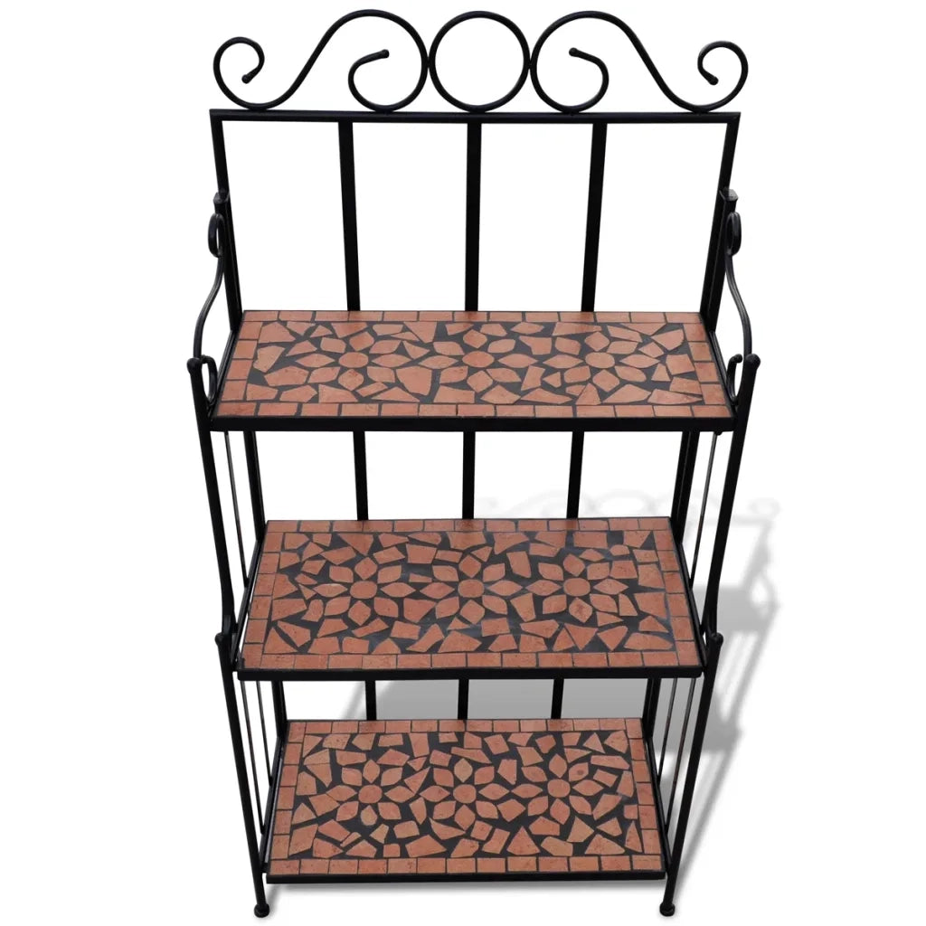 Piedistallo per Piante Terracotta con Mosaico 41131