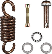 Set di Supporti per Sdraio - Sostegno per Sdraio - Ospitale all'Aperto - Acciaio Inossidabile - 12 cm di Lunghezza - Caffè