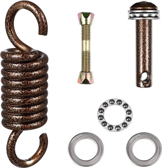 Set di Supporti per Sdraio - Sostegno per Sdraio - Ospitale all'Aperto - Acciaio Inossidabile - 12 cm di Lunghezza - Caffè