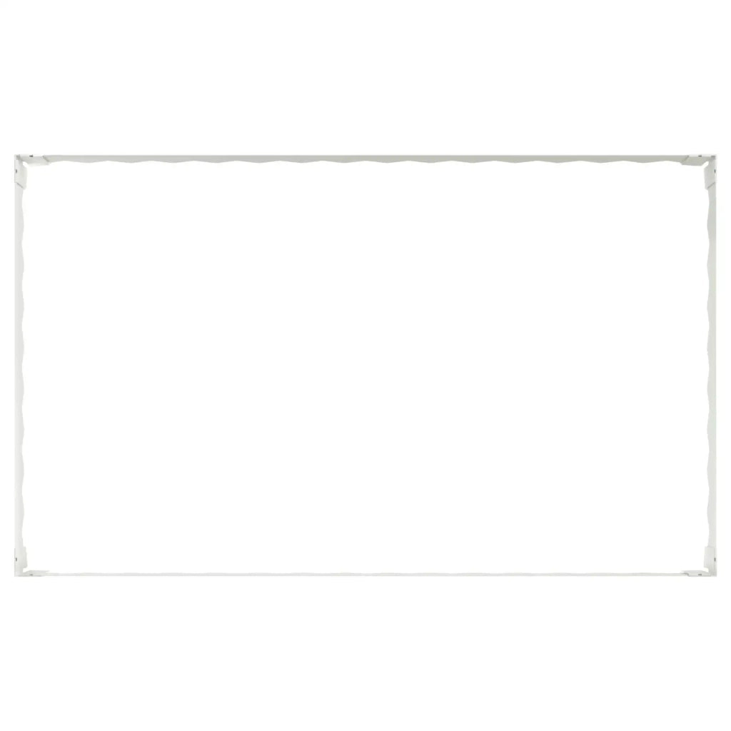 Bordura per Prato 4 pz 100 x 60 x 20 cm Acciaio Bianco 8008934