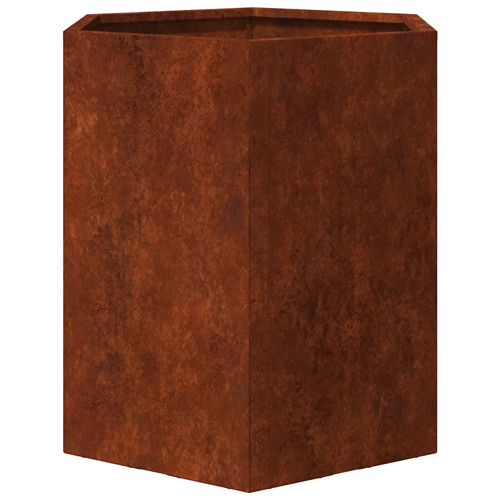Fioriera | Cassetta per fiori | Vaso Ruggine 40x40x45 cm Acciaio Corten