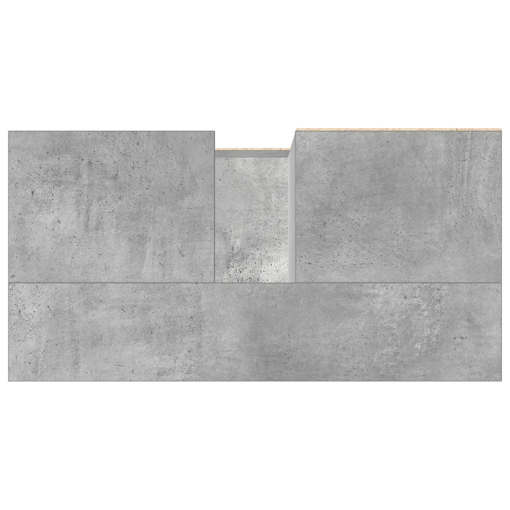 vidaXL Mobile Lavabo da Bagno Grigio Rovere 65x33x60cm in Truciolato