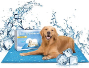 Mat di raffreddamento per cani, panno di raffreddamento per animali domestici, gel non tossico, panno di raffreddamento autonomo, coperta raffreddante per cani, panno gelato freddo per gatti e cani, mat per recinti per cani, letti, XL 70 x 110 cm