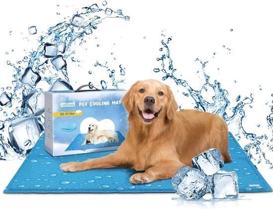 Mat di raffreddamento per cani, panno di raffreddamento per animali domestici, gel non tossico, panno di raffreddamento autonomo, coperta raffreddante per cani, panno gelato freddo per gatti e cani, mat per recinti per cani, letti, XL 70 x 110 cm