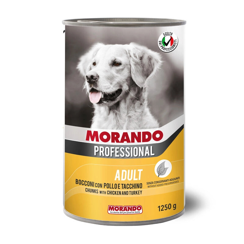 CIBO CANE MORANDO LATT 1250 G POLLO TACCHINO- 12,0 pz