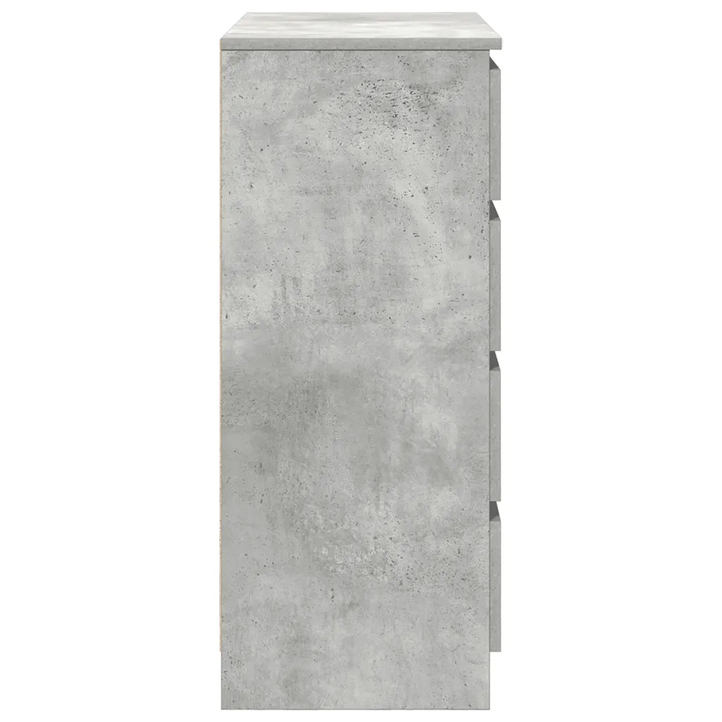 vidaXL Credenza con Cassetti Grigio Cemento 71x35x84 cm in Truciolato