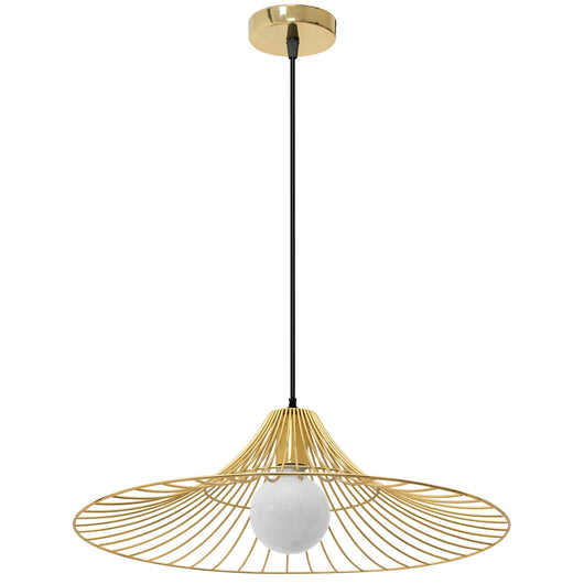 Lampada Da Soffittopensile Piatto Rotondo Loft Oro APP499-1CP