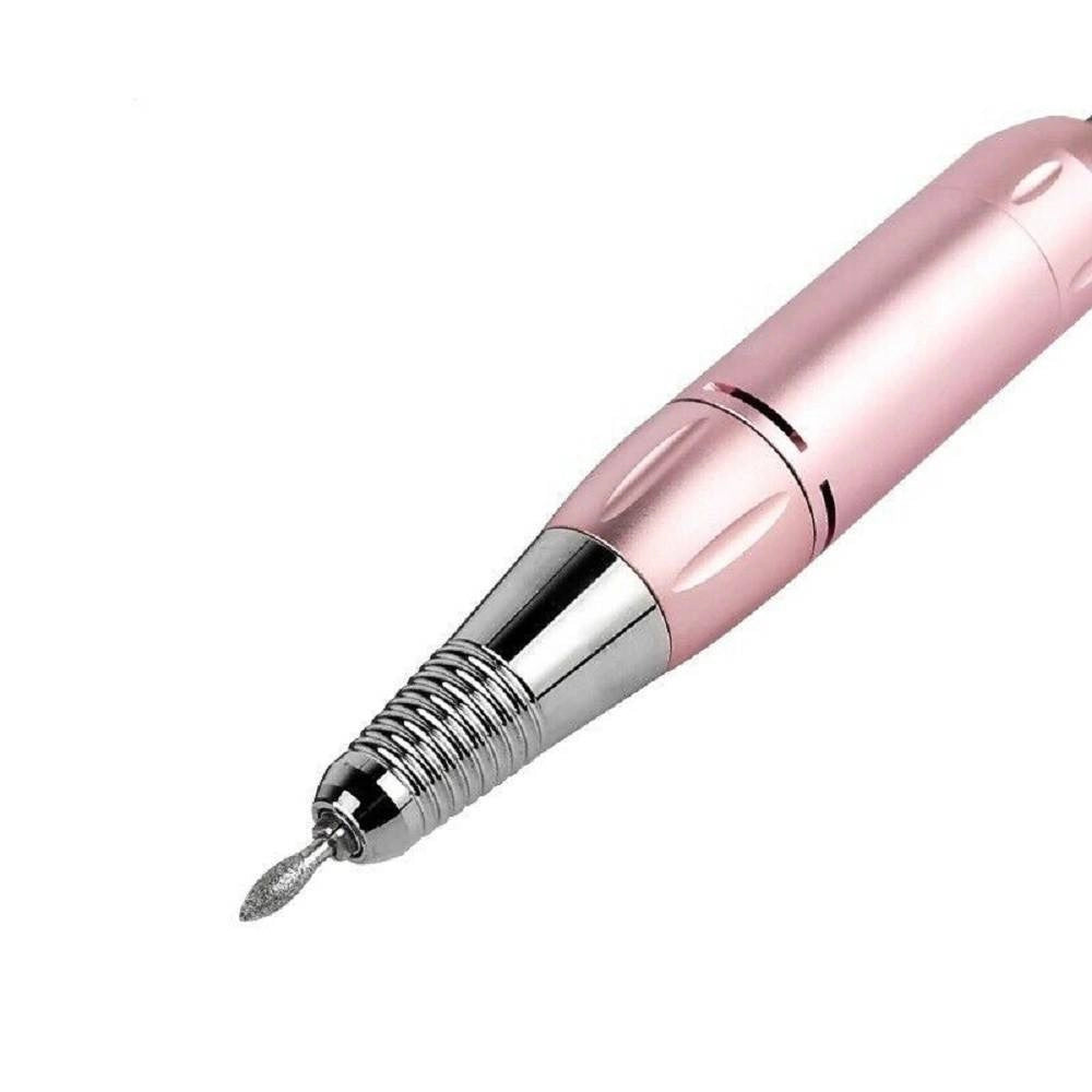 Trade Shop - Kit 4 In 1 Estetista Aspiratore Fresa Lampada Manicure Pedicure Nail Art Unghie -