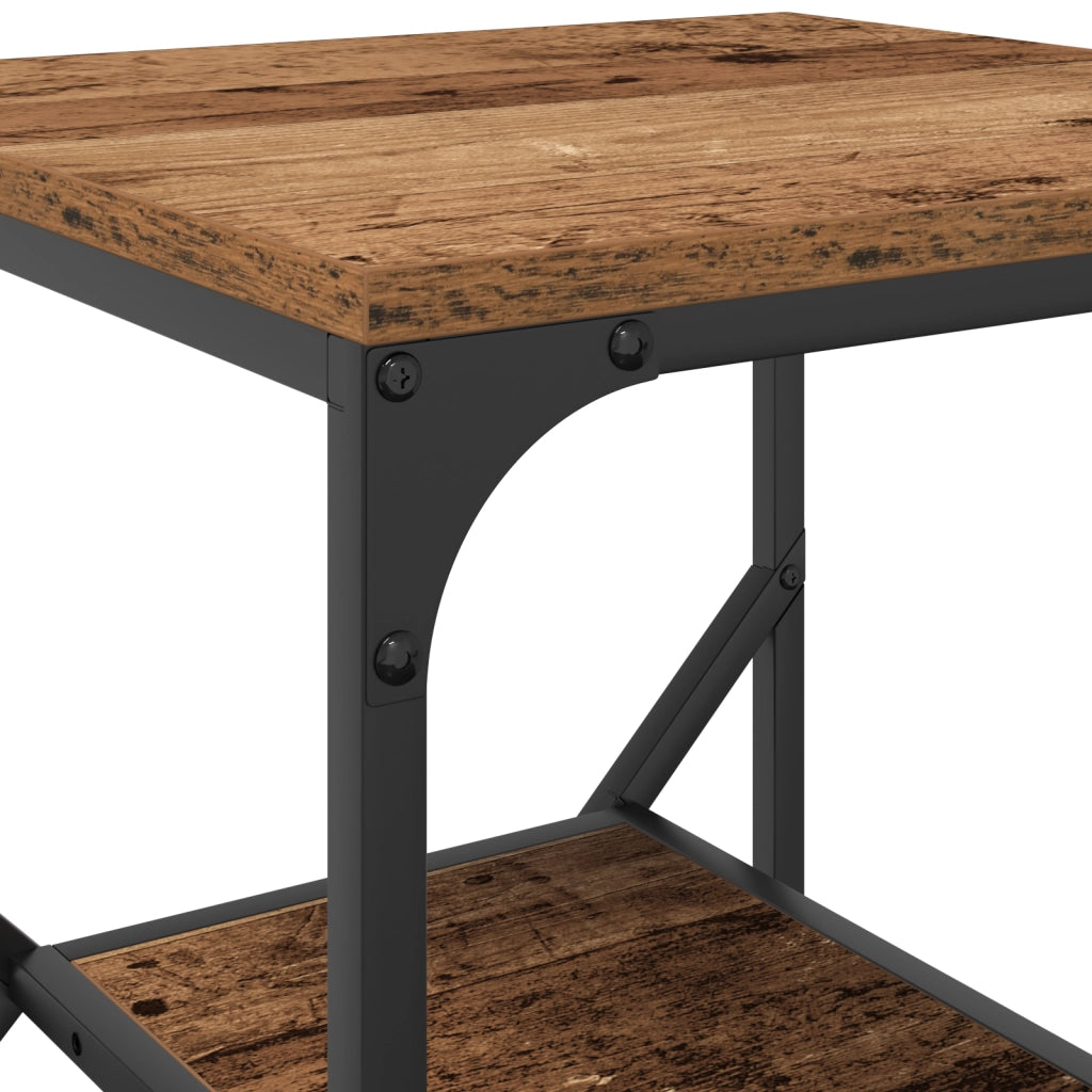 Tavolino  in legno vecchio 41x40x60 cm in legno ingegnerizzato