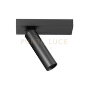 GFA1471C- SPOT FARETTO ORIENTABILE 1 LUCE ATTACCO LED 3000K 512LM 7W NERO SATINATO D.3,5CM ATTACCO 14X4,5CM