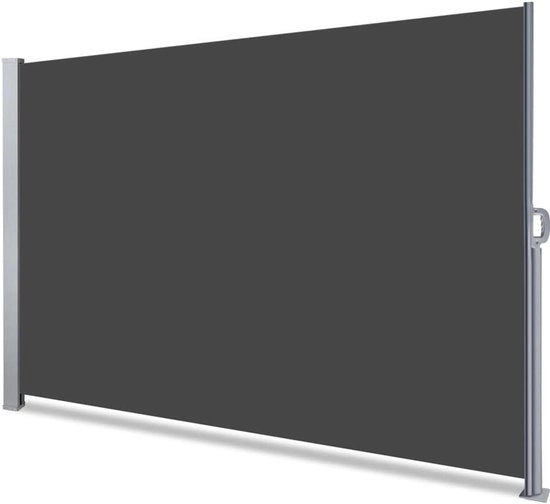 Serranda esterna - Schermo per privato esterno per giardino, balcone, terrazza - 180 x 300 cm - Grigio scuro