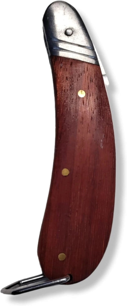 Coltello Per Giardinaggio E Funghi 70 mm In Acciaio Con Manico Pieghevole