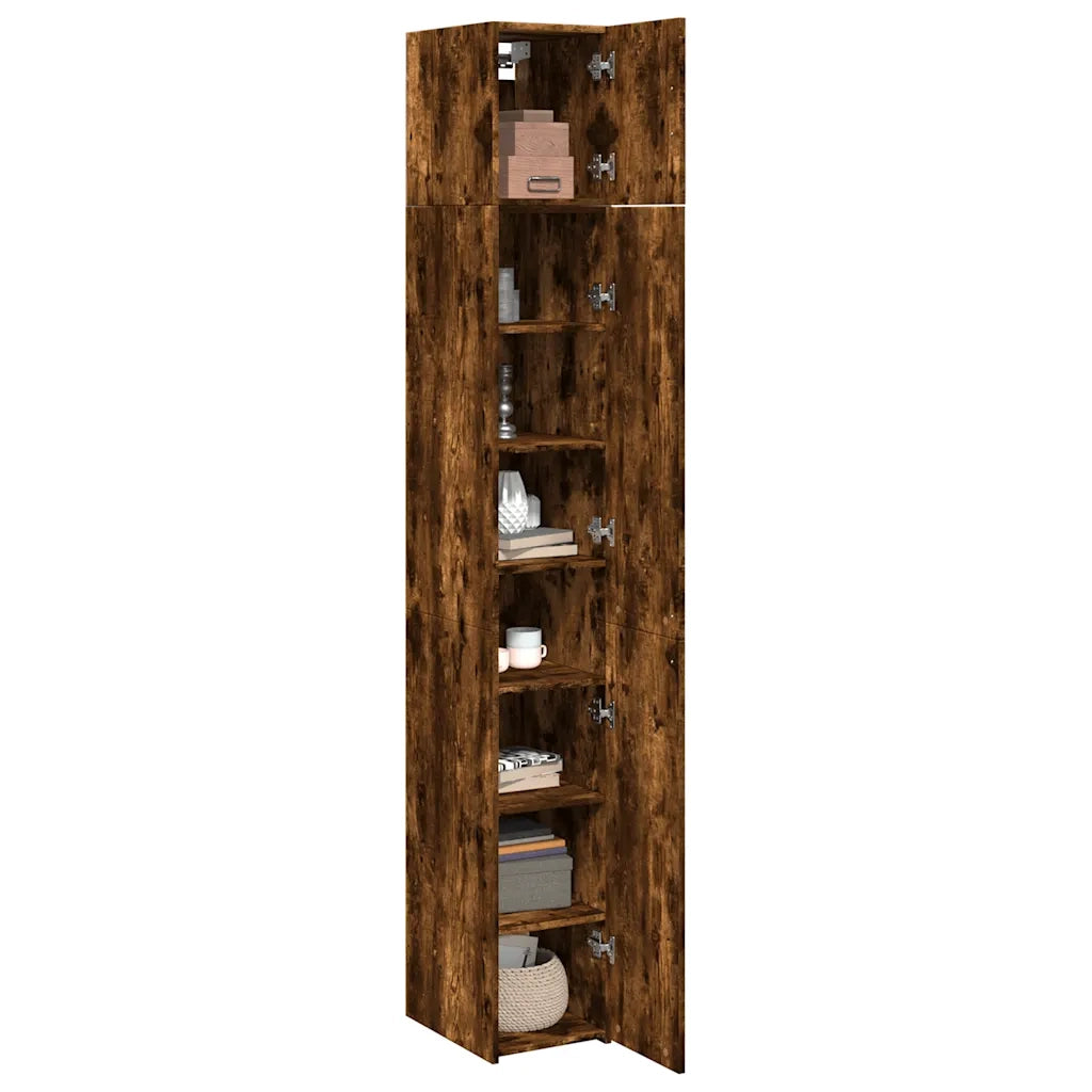 Mobile Sottile Rovere Fumo 30x42,5x225 cm in Truciolato