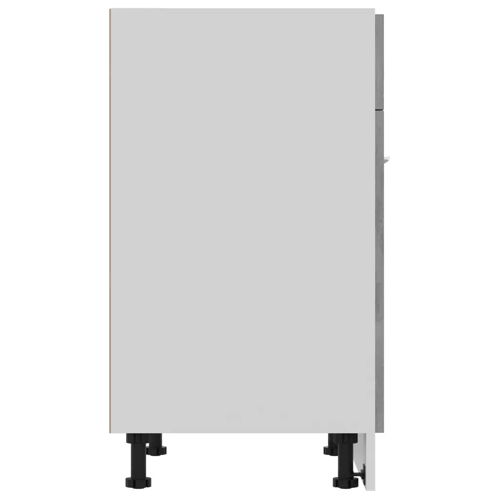 vidaXL Armadio Inferiore Cassetto Grigio Cemento 60x46x81,5Multistrato