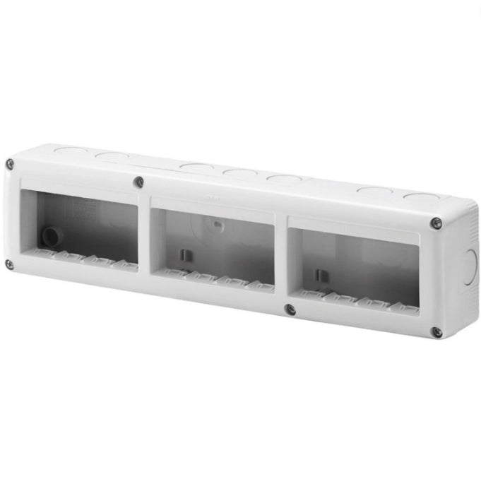 Gewiss scatola parete grigia ip40 12 posti gw27007