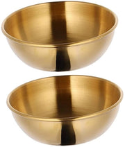 Set di Piatti per Dips da 2 - Piatti in Acciaio Inossidabile - Piatti per Antipasti Mini - Piatti per Erbe - Piatti da Tè Compatti - Resistenti al Lavastoviglie - Piatti per Dips