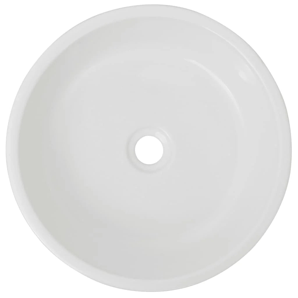 Lavandino da bagno diametro 42 cm rotondo ceramica bianca 02_0002528
