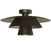 Plafoniera decorativa Plato 1xE27 bronzo titanio Luminex