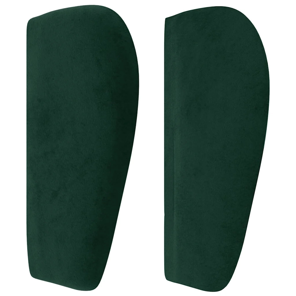 Testiera ad Orecchio Verde Scuro 93x23x78/88 cm in Velluto