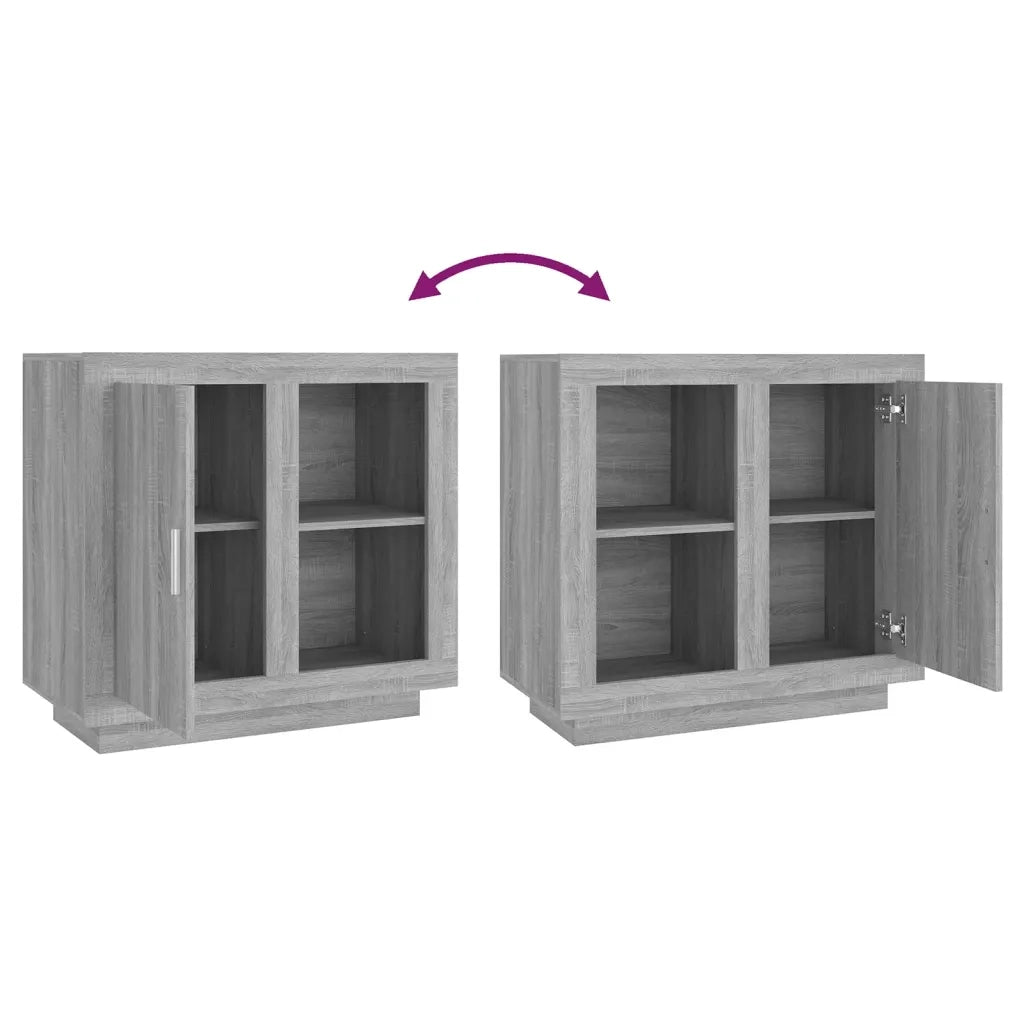 Credenza Grigio Sonoma 80x40x75 cm