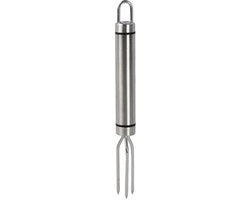 Vorpastraumento per patate, acciaio inossidabile, contenitore per patate con pialla riciclabile, forchetta per barbecue, cucina, campeggio e picnic, 18 x 2 cm, argento.