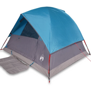 Tenda da campeggio | Tenda da campo a Cupola per 3 Persone Blu Impermeabile