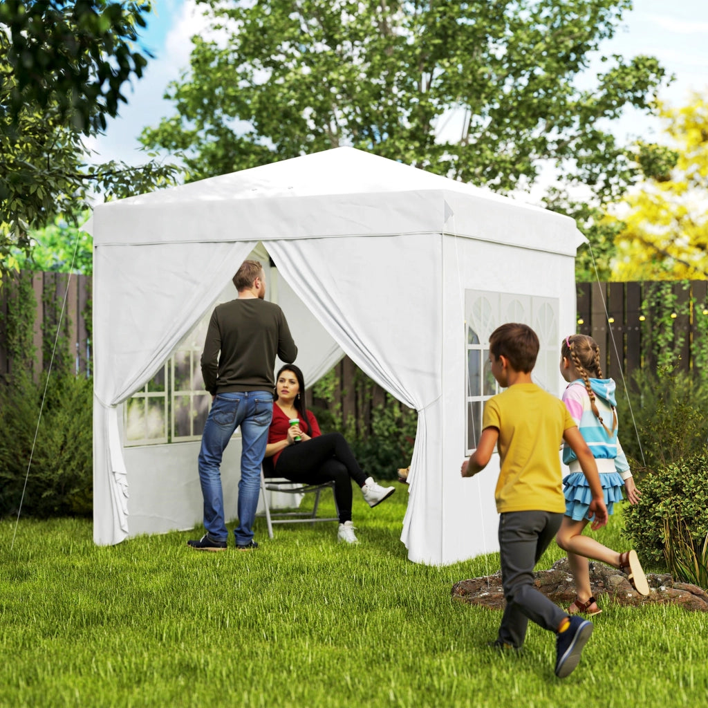 Carpa Plegable Pop-up ¨C zephmum ¨C 2.5x2.5 m Bianco