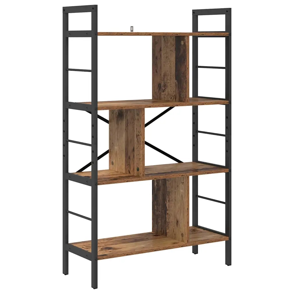 Libreria-Scaffale per Libri-Mobile di Stoccaggio Legno vecchio 75 x 30 x 123,5 cm Legno multistrato