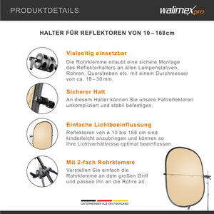 Walimex supporto per riflettore, 10-168cm