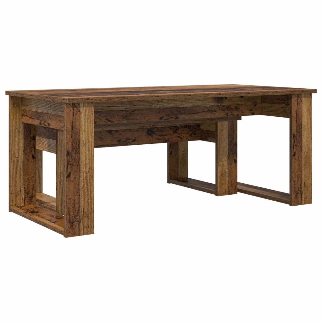 Set di Tavolini da Caffè 2 pcs Legno vecchio Legno multistrato 8000138