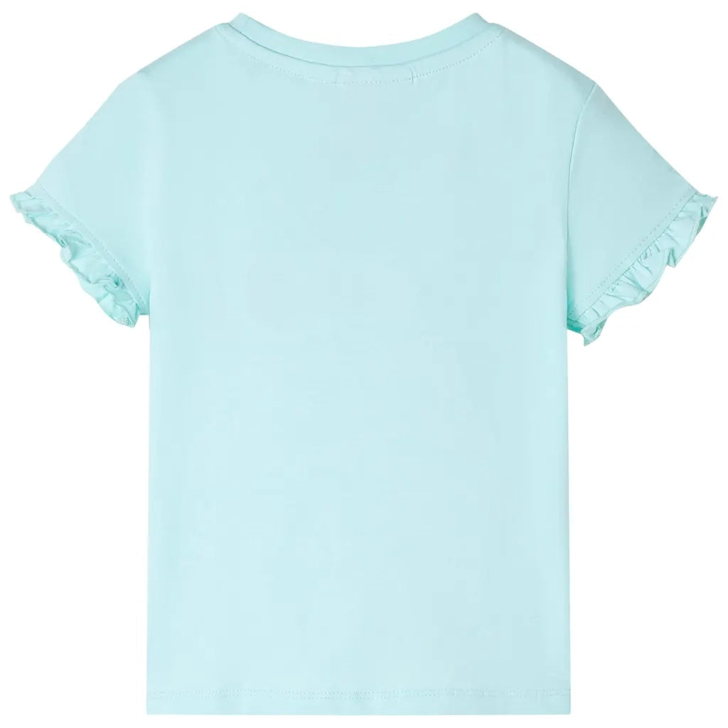 Maglietta da Bambina Maniche Corte Acqua Chiaro 104