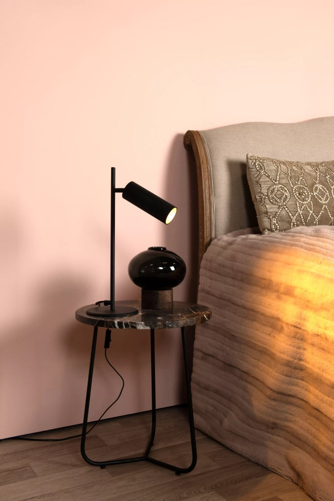 Lampada da scrivania Lucide Clubs nera GU10 alluminio