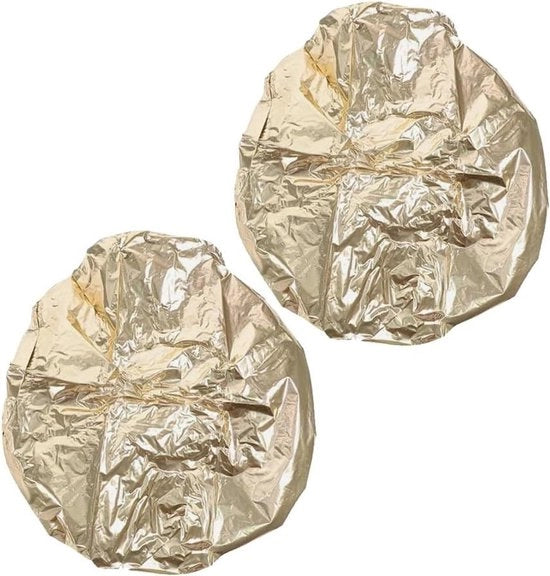 Capocapelli in alluminio premium, 2 pezzi, per capelli lunghi, capocapelli termico, impermeabile e idrorepellente, capocapelli per profondità trattamento in rosé oro