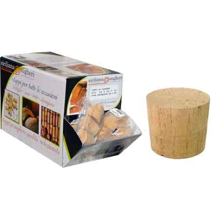 TAPPO IN SUGHERO PER DAMIGIANA 2 PEZZI 55x50 mm