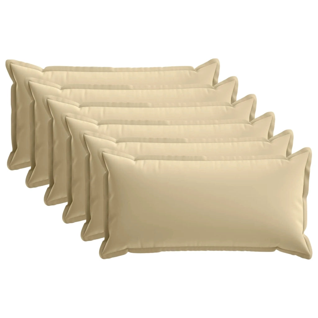 Federa 6 pcs HOUTEN Beige 40 x 80 cm Poliestere 918275
