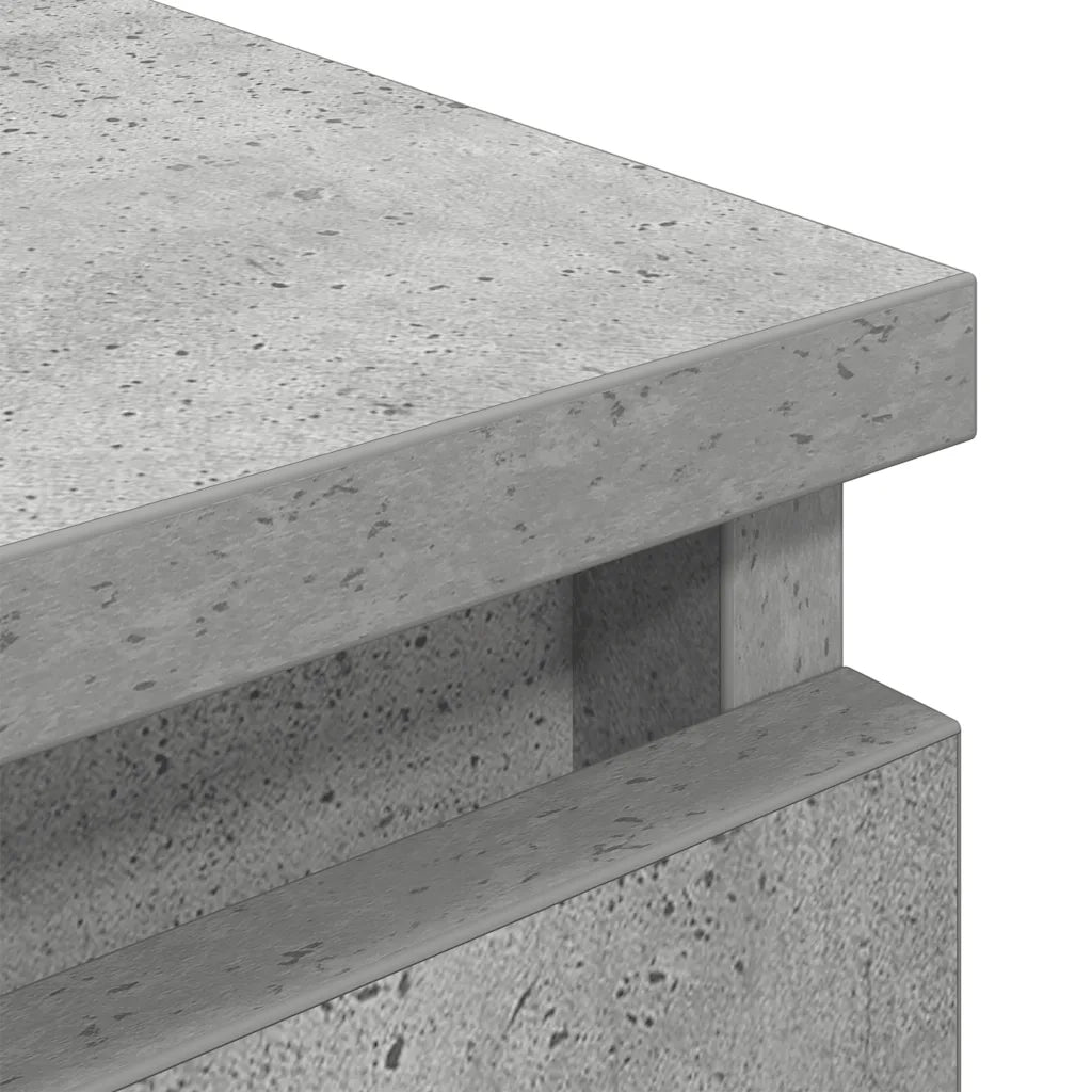 Mobile Porta TV Grigio Cemento 80x35x54 cm in Legno Multistrato