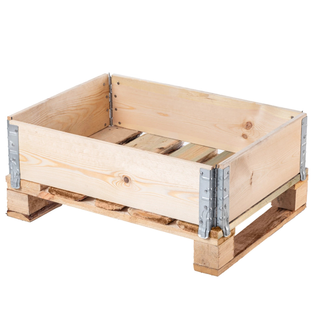 KADAX Prolunghe per pallet in legno 60x80 cm, letto per container, confezione da 3