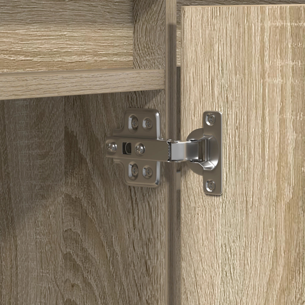 Mobile TV  con LED Rovere Sonoma 180x38x49 cm Legno ingegnerizzato