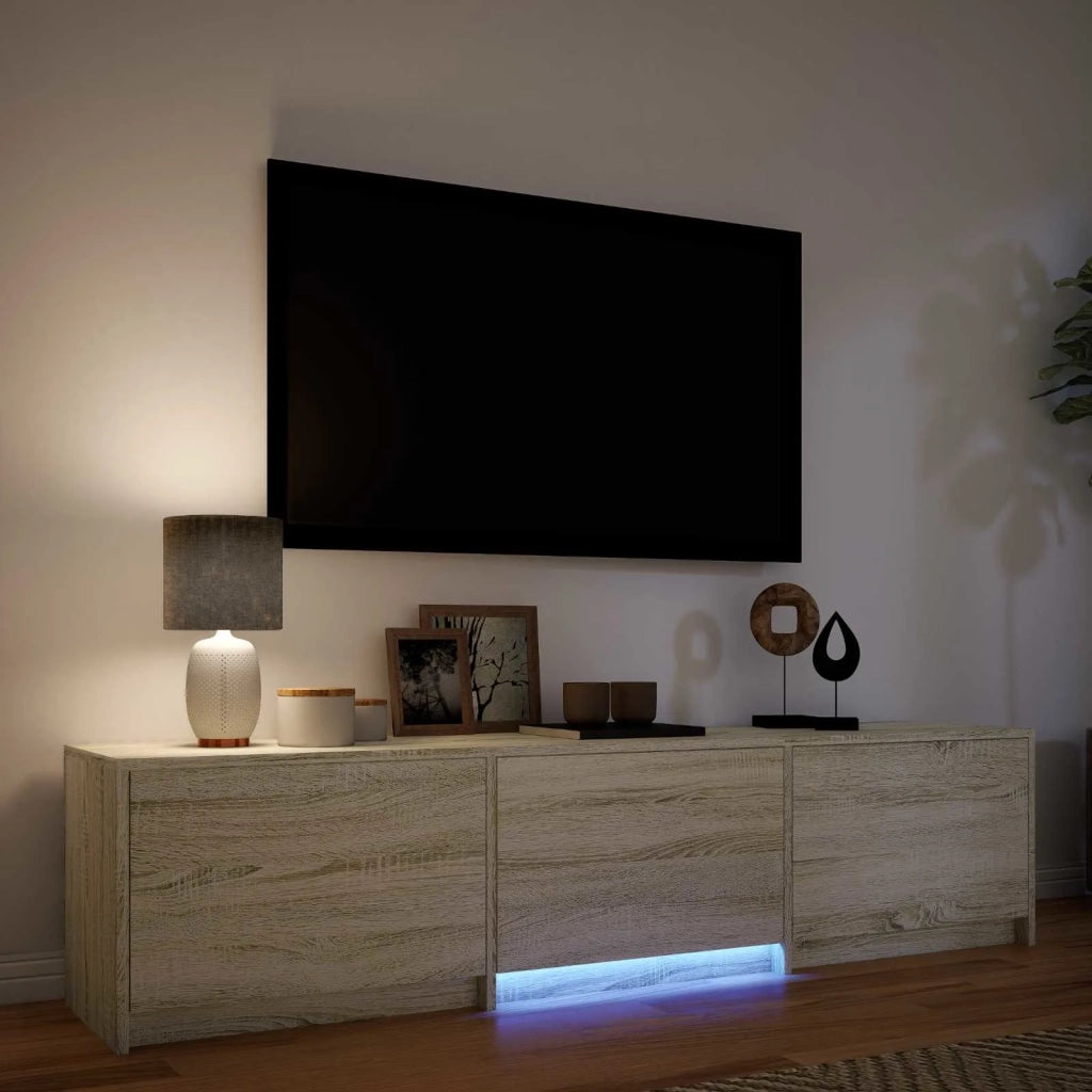 Mobile TV con LED con LED Rovere Sonoma 165 x 34 x 40 cm 3418714
