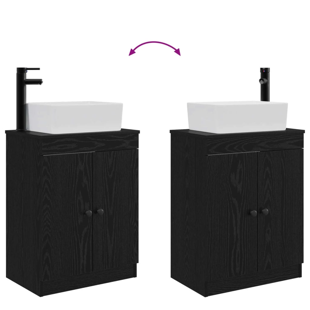Mobile da bagno con lavabo Nero 54 x 35 x 83 cm 890131