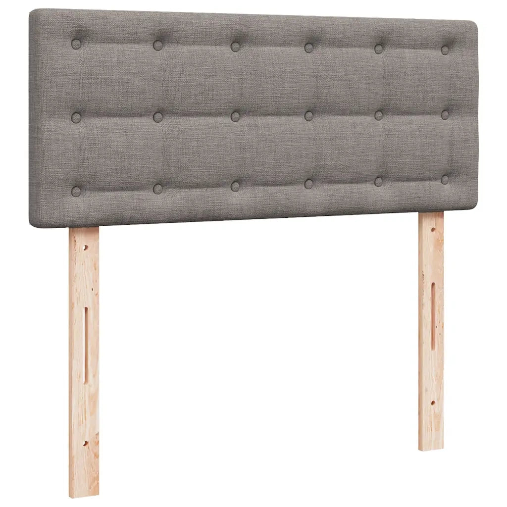 Giroletto a Molle con Materasso Tortora 120x190 cm in Tessuto