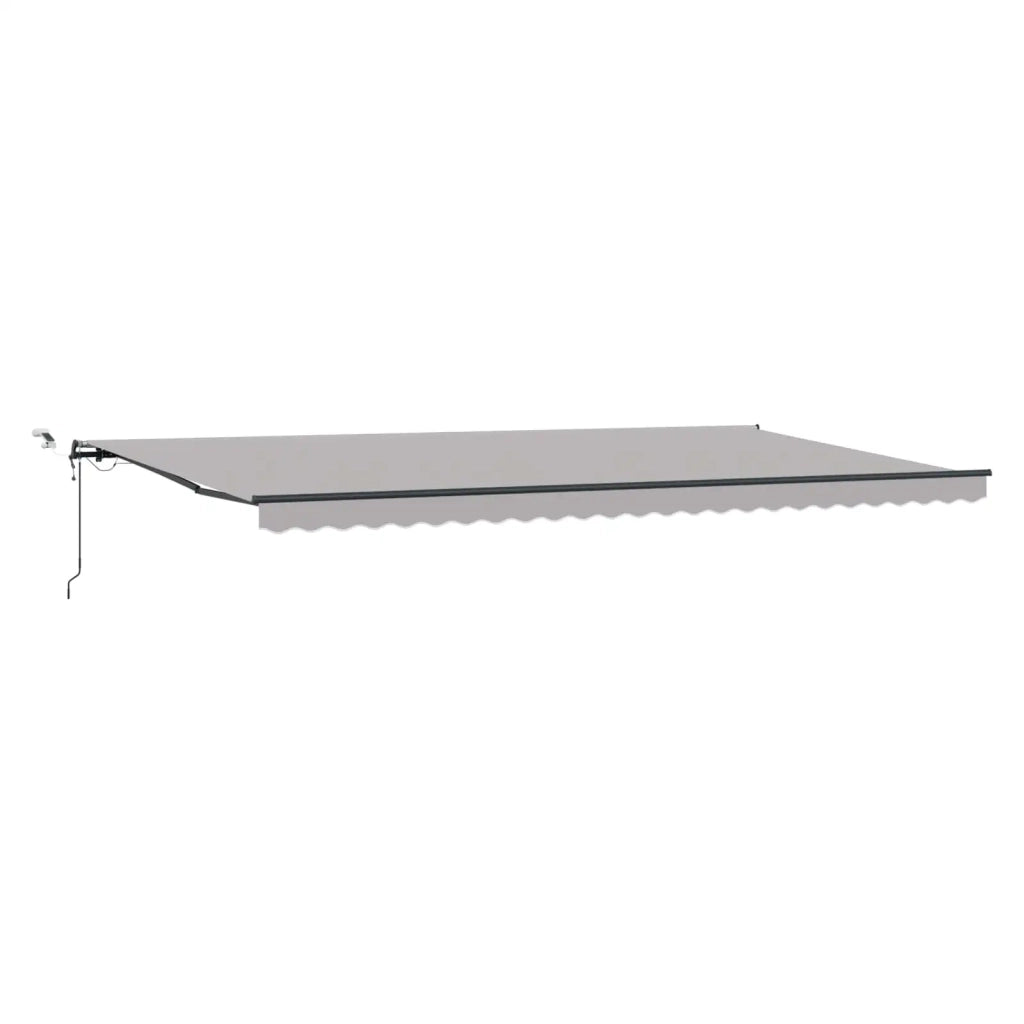 Tessuto per Tenda con Grigio chiaro 600 × 350 cm Poliestere 3331772