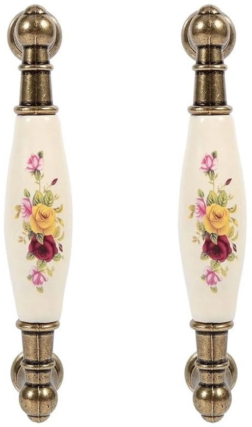 Pomello Antico - Maniglia di Cassetto - Vintage Maniglia - Maniglie di Cassetto - Fatto con Ceramica di Alta Qualità - 8 Dimensioni diverse - Maniglia di Cassetto con Pomello
