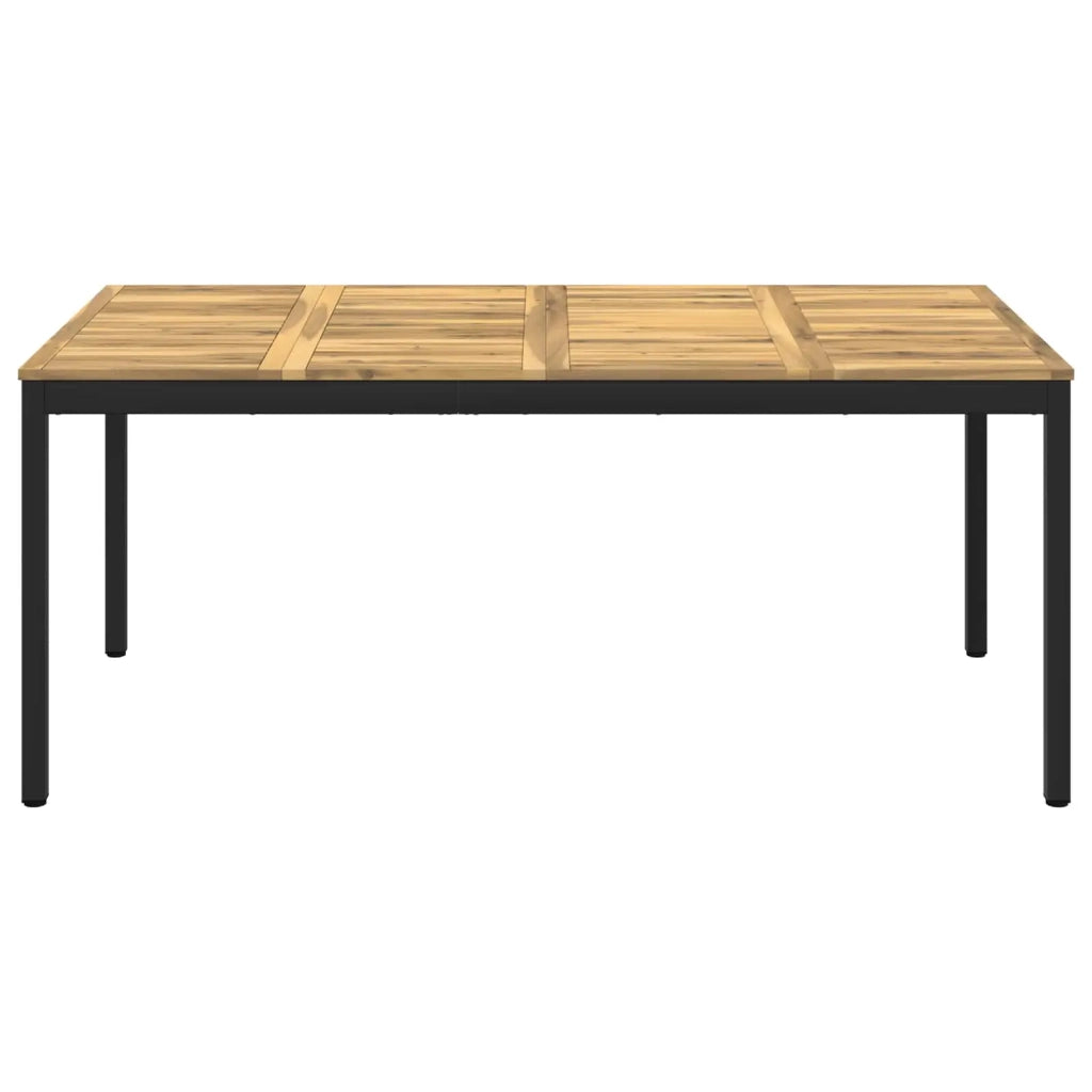 Tavolo da cena da giardino Bianco e Nero 147 x 88,5 x 75 cm 901766