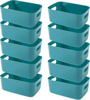 Mini Cassettiere Plastica Organizzatore Bagno Cucina - Verde 15×11×5 cm - Set da 10