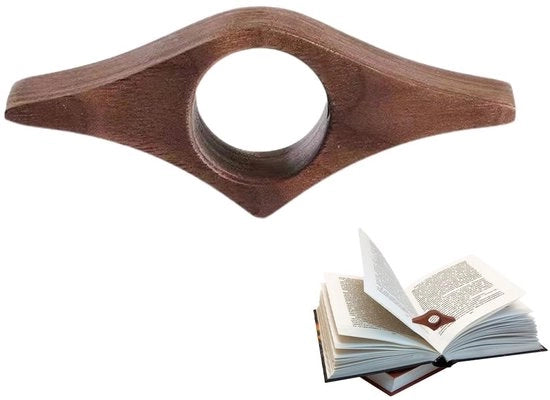 Accessori per libri in legno di noce - Supporto per libri - Accessori per lettura - Portatile - Adatto per libri spessi e sottili - Costruzione in legno di noce di alta qualità - Sostegno per libri