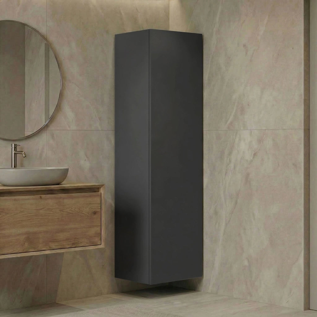 Mobile da bagno "Ferla 30" - 30 x 25 x 100 cm - Antracite opaco