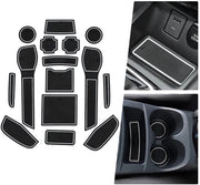 Materassini in Gomma per Nissan Qashqai J11 2019-2021, Materassini per Auto, Accessori per Materassini, Materassini Antiscivolo, Scatola di Stoccaggio Materassini Antiscivolo, 15 Pezzi (Bianco)